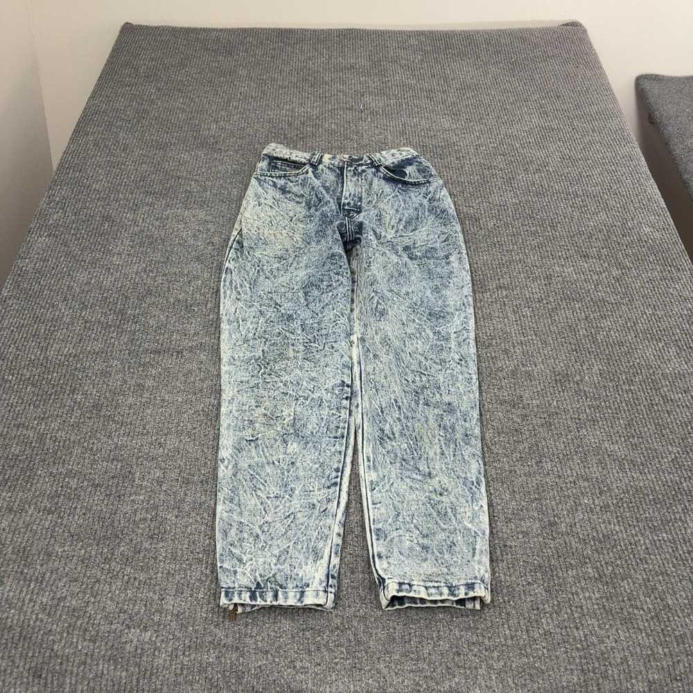 Vintage Southern Bluegrass Jeans Womens 7 Blue 100% Cotton Acid Wash Tapered